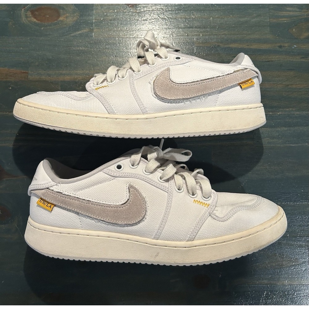 Air Jordan 1 KO x Union LA Low White Neutral Grey Mens Size 9.5 Retro
